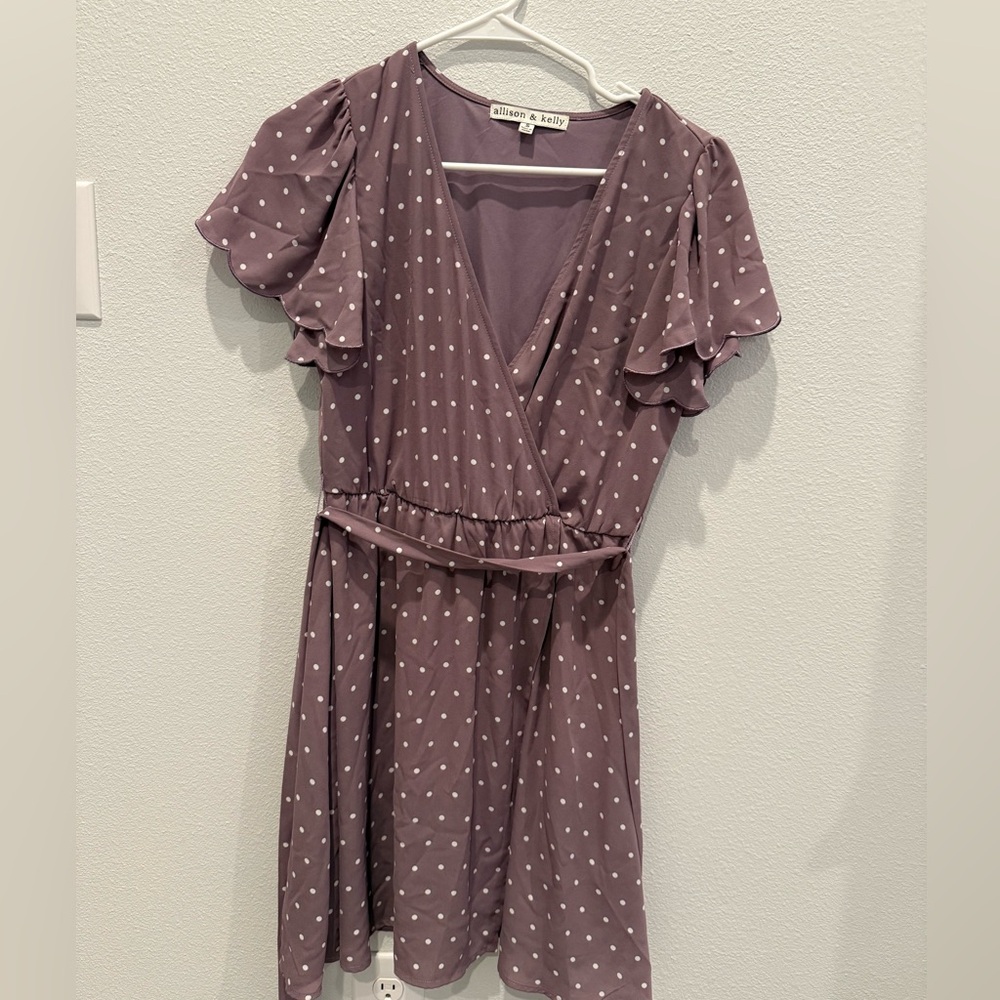 Purple Polka Dot Dress